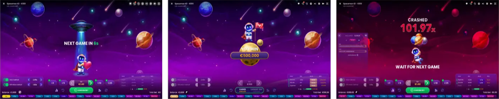 SpaceMan Bet  Astronaut Game for money